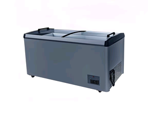 Kombine ada dondurucu LED cam kapi ekran soğutucu hava soğutma ekipmanları mağaza içecek serin kompresör - Product Image 1