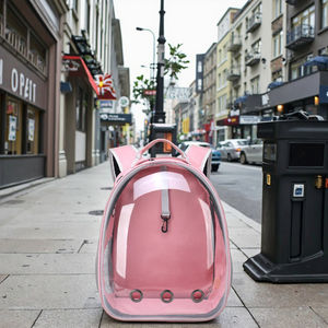 फैशन कैनवास मेष कुत्ते बैकपैक जिपर ठोस पर्यावरण अनुकूल डिजाइन सुनिश्चित करता है कि अच्छा हवा परिसंचरण गर्म धब्बे (15 किलो) को रोकता है - Product Image 2