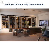 Lemari Dapur Kayu Solid Gaya Modern Multi-Fungsi Buatan Khusus Lemari Dapur Mewah Furnitur Lemari Dapur Marmer