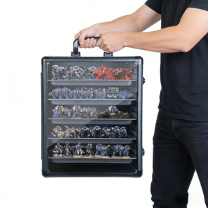 Boîte de rangement pour miniatures, étui de transport pour miniatures, cadre en alliage d'<span class=keywords><strong>aluminium</strong></span> avec serrure - Product Image 6