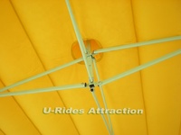 Tente pliante de promotion de produit de camping facile à installer de couleur jaune tente pliante d'exposition de publicité professionnelle pour des événements