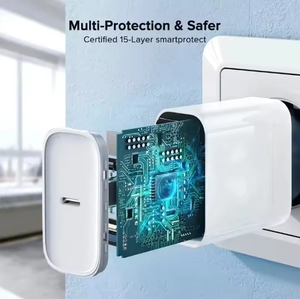 Cargador Rápido PD de 35W en Oferta con Adaptador de Pared USB Tipo C, Fuente de Alimentación con Cable C a C, Cargador de Pared US/EU/UK - Product Image 3