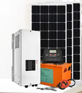 ソーラー発電機3KW小型屋外ソーラーパネルリチウム電池発電システムセット