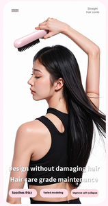 <span class=keywords><strong>Brosse</strong></span> lissante sans fil portable pour <span class=keywords><strong>cheveux</strong></span> - Chauffe rapidement en 30 secondes - Mini peigne chauffant pour femmes - Product Image 5