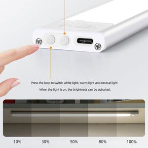 Luces LED para Debajo del Gabinete, Sensor de Movimiento Nocturno, Espejo de Baño con Luz LED, 3 Temperaturas de Color, Atenuación Suave, Sin Parpadeo, Certificación CE/FCC/RoHS - Product Image 3
