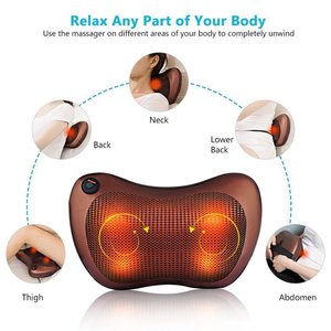 Masseur cervical, oreiller de massage par acupression, coussin de massage électrique multifonctionnel, massage pétrissant, relaxant pour le cou <span class=keywords><strong>et</strong></span> les épaules - Product Image 4