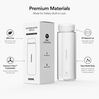 Fabricant de bouteilles d'eau Tritan personnalisées avec logo OEM, 500 ml, sans BPA, qualité alimentaire, portables, anti-fuite