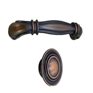 Antique Zinc Alloy Cabinet Handles Bar Shape Traditional Design Durable Furniture Hardware for Cupboard - Product Image 5