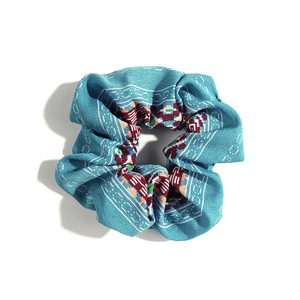 Nouveau chouchou et bandeau imprimé léopard et floral bohème – Tissu très élastique, cadeau naturel - Product Image 4