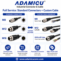Connecteur Prise-Prise ADAMICU 6 Broches 8 Broches 12 Broches ; Tête de déclenchement de caméra industrielle HRS ; pour capteur à connecteur M12