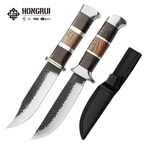 Cuchillo de Deshuesar Hongrui Camping Chef con Cuchillas para Deshuesar, Hoja de Acero Inoxidable 4cr13, Mango de Madera para Uso en Cocina al Aire Libre - Product Image 1