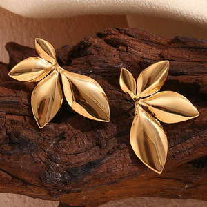Pendientes <span class=keywords><strong>de</strong></span> Metal con Diseño <span class=keywords><strong>de</strong></span> Hojas <span class=keywords><strong>de</strong></span> Flores, Elegantes y Versátiles para Mujer - Product Image 5
