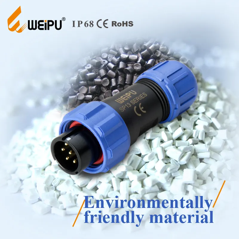 Weipu-Conector de cable de batería circular, resistente al agua, IP68, macho, hembra, 2/3/4 pines