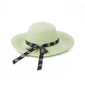 Visière de plage d'été de luxe à large bord, personnalisée avec impression sérigraphiée, pour enfants et adultes, en herbe naturelle mate, vente en gros - Product Image 1