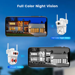 Cámara PTZ Inalámbrica Icsee de 6MP ULTRAHD con Doble Lente y Enlace de Alarma, Visión Nocturna a Color de 360° <span class=keywords><strong>Pan</strong></span>/<span class=keywords><strong>Tilt</strong></span>, Cámara Inteligente Wifi - Product Image 6