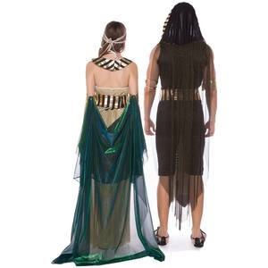 Conjunto de disfraz de Faraón egipcio antiguo <span class=keywords><strong>para</strong></span> adultos, emperatriz, Reina, Rey, <span class=keywords><strong>para</strong></span> fiesta de Halloween, parejas medievales, <span class=keywords><strong>trajes</strong></span> inspirados en Anime - Product Image 2