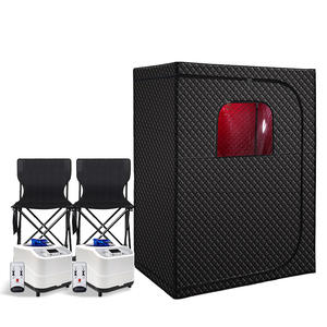 ZT - Sauna de Vapor Personalizada para 2 Personas con Terapia de Luz Roja, Sauna Húmeda Portátil, Caja de Sauna para el Hogar - Product Image 1