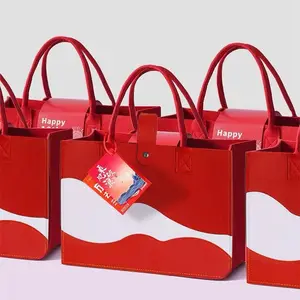 2024 nouveaux produits vente chaude multi couleurs dame sac à main feutre shopping sac fourre-tout femmes