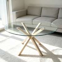 Table à manger minimaliste italienne convertible en verre trempé pour la maison, les appartements, les bureaux, les salons, les chambres, les balcons