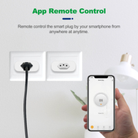 Prise intelligente GIRIER BR pour la gestion domestique, moniteur d'énergie, application de contrôle à distance, type N, Tuya WiFi, prise 16A