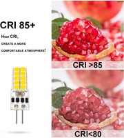 Ampoule LED G4 Mini Corn AC/DC12-24V 2700-6500K Dimmable pour Éclairage Paysager 20x2835 SMD 2.5W Ra80 Silicone CE Garantie 2 Ans