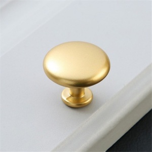 Zinc Alloy Modern Mushroom-shaped Cabinet Drawer Wardrobe Storage Door Handle <b>Black</b> Pot Lid Single Hole - Product Image 5