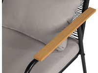 Ensemble de canapés de jardin en rotin écologique facile à assembler, mobilier d'extérieur moderne pour salon et villa