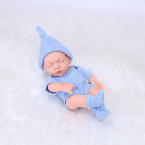 18Cm Mini Reborn Baby Poppen Peuter Pop Kits Echte Baby Poppen Full <span class=keywords><strong>Body</strong></span> 6 Inch Miniatuur Levensechte Baby Kerstcadeau