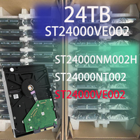 Disque dur de surveillance ST24000VE002 24 To 7200 tr/min 512 Mo de cache SATA 6 Gbit/s 3,5 pouces pour serveur d'analyse vidéo NVR et flux de données