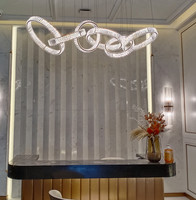 Harga Pabrik Lampu Gantung 5 Cincin Makan Dapur Ruang Tamu Hotel Gaya Modern