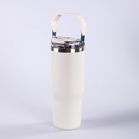 Gobelet isotherme réutilisable de 30 oz, nouveau design, en acier inoxydable, tasse à café, tasse à boissons avec poignée