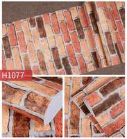 Stiker Dinding Motif Bata Jinyi Tahan Air Dekoratif Rumah Stiker Dinding Lepas Tempel Perekat Vinyl Wallpaper
