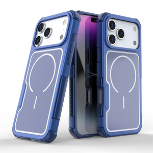 Bumper Aluminum alloy frame Replace Mobile Phone case for iPhone 17Pro 17 Pro Max Replaceable panel Magnet Assembly Back Cover - Product Image 6