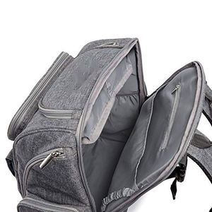 Sac à dos pour couches BSCI avec sangles pour poussette, matelas à langer et sac de rangement - Product Image 4