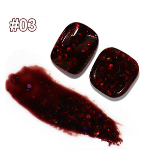Cherry Bourgogne Broken Diamond Cat Eye Gel Nail Supplies Salon High Pigmented 15ml Magnetic 9D Cat Eye Esmaltes Gel Polish - Product Image 5