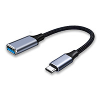 Câble adaptateur USB 3.0 OTG Type-C pour connecter clés USB, souris, claviers, appareils photo – Tous conducteurs en cuivre – Extension de transfert