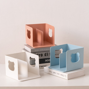 Lihe 951 Little Bear Desktop <b>Bookend</b> 20x20 Cm Plastic Storage Rack Simple Cute Tabletop Shelf - Product Image 1
