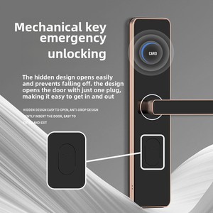 Sistema de Cerradura Digital para Hoteles con Sistema de Gestión de Cerraduras de Puertas de Hotel, Desbloqueo por Tarjeta y Llave con Interruptor de Ahorro de Energía - Product Image 3