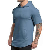 Sweat-shirts à capuche en molleton tricoté personnalisés avec logo pour hommes, parfaits pour la salle de sport et les sports d'été