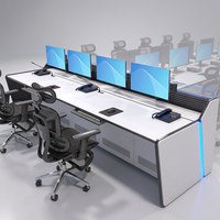 Console de salle de contrôle ergonomique personnalisée pour la sécurité des moteurs – Mobilier de conception sur mesure