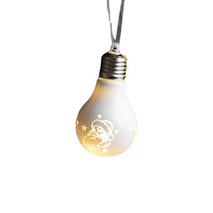 Boules de Noël suspendues très vendues, de haute qualité, en forme de lampe, décoration festive, boule de neige rouge peinte - Product Image 5