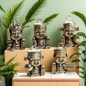 KI tengqiao - Adornos Decorativos de Cobre de Cinco Vías con Diseño de Dios de la Riqueza para Sala de Estar y Dormitorio, Amuleto de Buena Suerte - Product Image 1