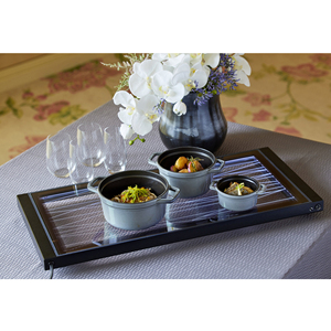 Độ bền cao sử dụng thương mại Chiều cao có thể điều chỉnh tinh thể ấm tấm thực phẩm cho cảm ứng - Product Image 1