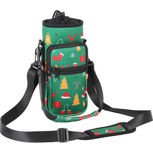 Bolsa Portabotellas de Neopreno en Oferta, Funda para Botellas de Agua de 32oz y 40oz, Bolsa Deportiva con Correa para Senderismo - Product Image 2