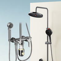 Ensemble de douche mural 4 fonctions avec cartouche filtrante et douchette à main pour appartement – Vente directe usine