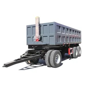 중국 제조 3 차축 45 톤 전체 Dwarbar트레일러 덤프 트레일러 트럭 판매