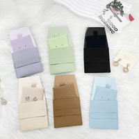 Pochette à Bijoux Luxe en Microfibre 8x8cm avec Logo Gaufré, Petite Enveloppe Cadeau pour Colliers et Bracelets, Sac à Bijoux