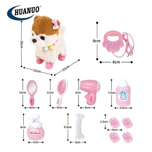 Enfants drôle peluche peluche jouet ligne contrôle électrique marche aboiements chiens en peluche - Product Image 6