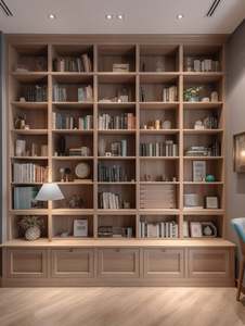 Meubles de bureau à domicile, bibliothèque moderne sur mesure, bibliothèque en bois, armoire de rangement, design de fabrication, bibliothèques, étagères - Product Image 2