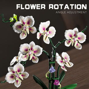 MJI 13113 Bloques de Construcción de Flores de Cymbidium, Modelo de Adorno, Partículas Pequeñas, Juego de Bloques de Construcción Educativos para Niños, Juguete de Plástico - Product Image 4